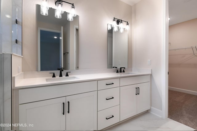 bathroom with vanity