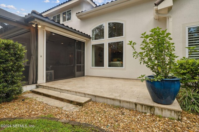 exterior space with a patio area