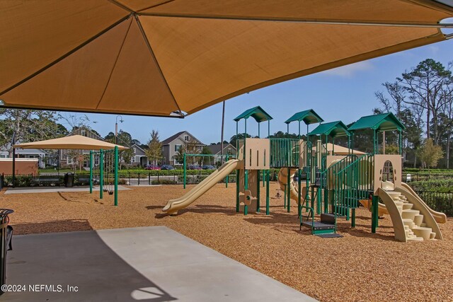 view of jungle gym