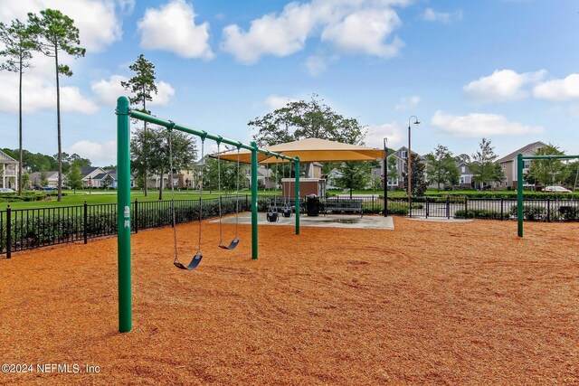 view of community featuring a playground