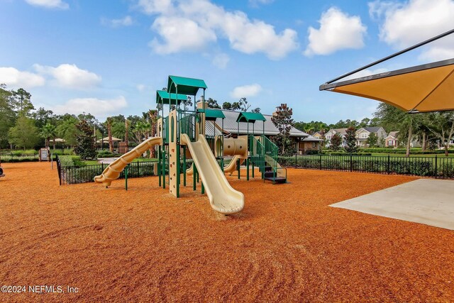 view of jungle gym