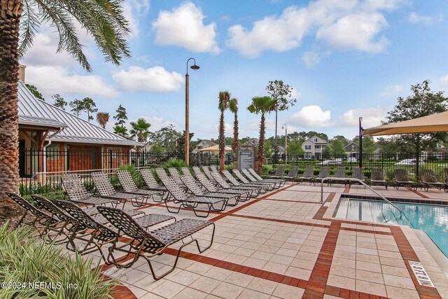 view of pool with a patio area