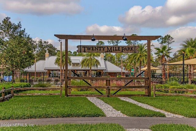 view of playground featuring a yard