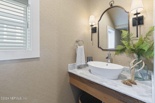 bathroom featuring vanity