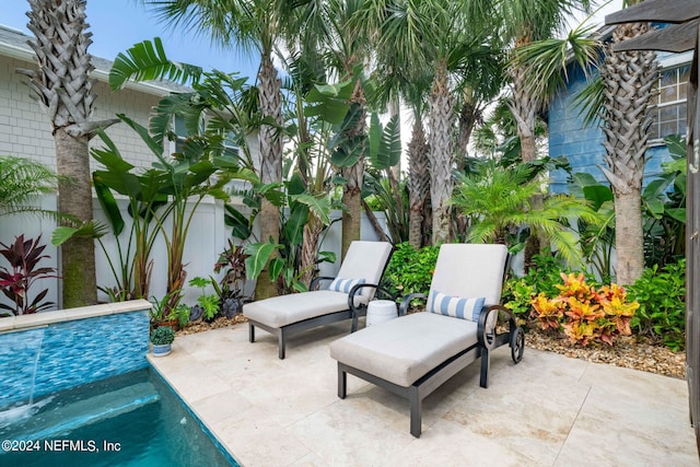 view of pool with a patio area