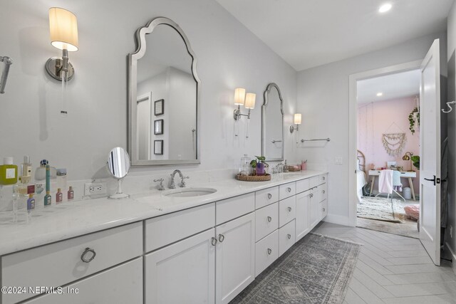 bathroom featuring vanity