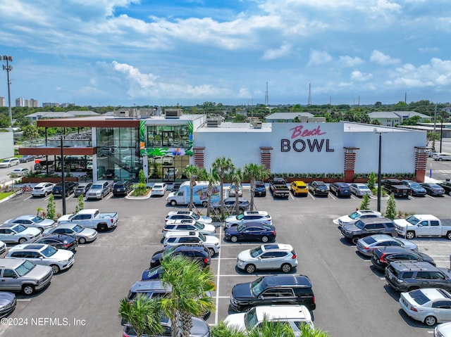 view of uncovered parking lot