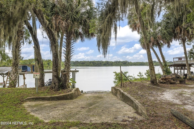 view of water feature