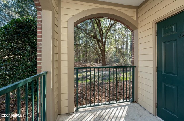 view of balcony