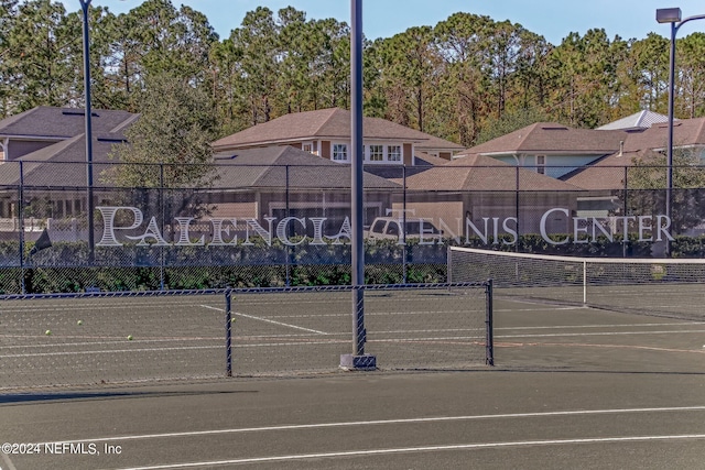 view of tennis court