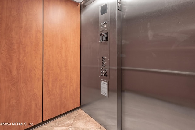 interior details featuring elevator