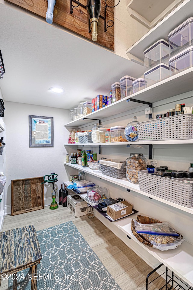 view of storage area