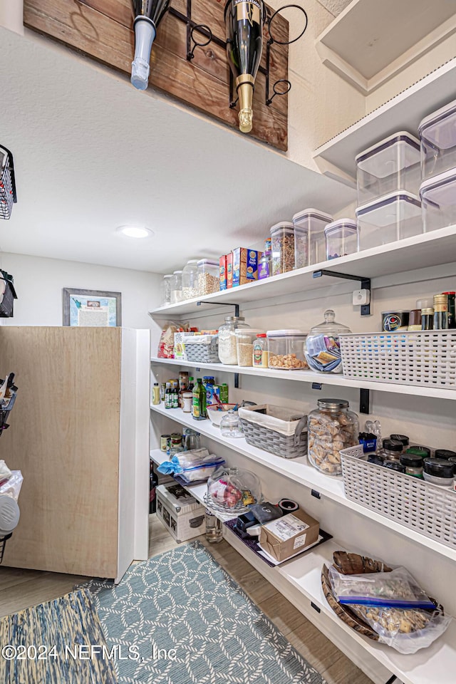 view of storage area