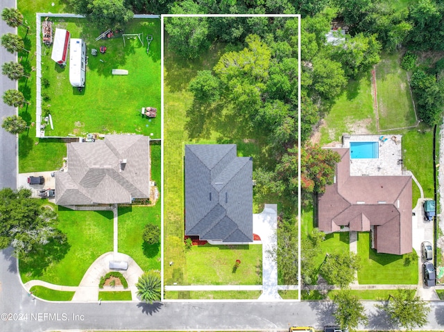 birds eye view of property