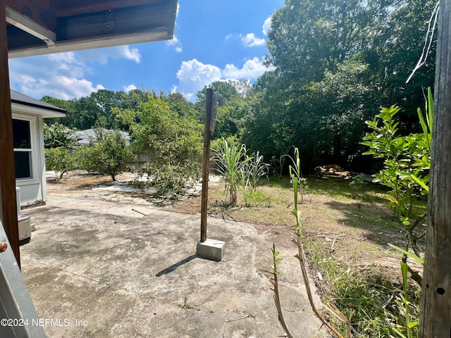 view of yard featuring a patio