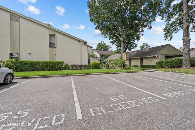 view of vehicle parking