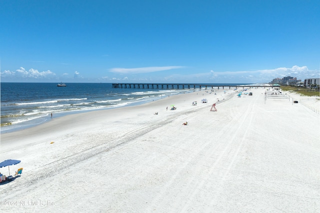 water view with a beach view