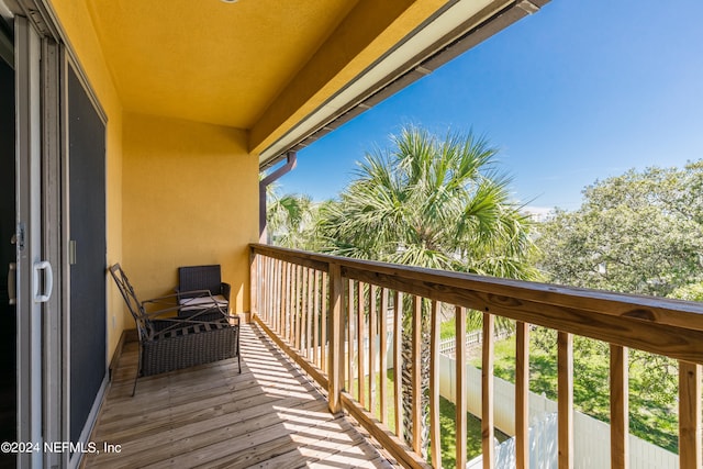 view of balcony