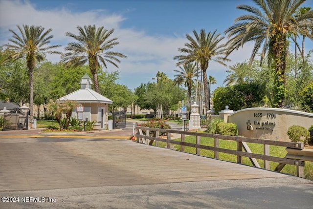 exterior space featuring a gated entry