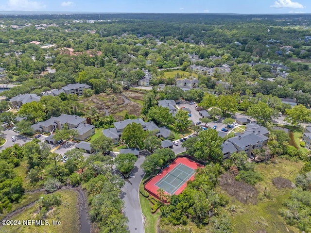 aerial view featuring a residential view