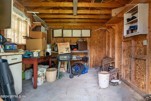 view of storage room