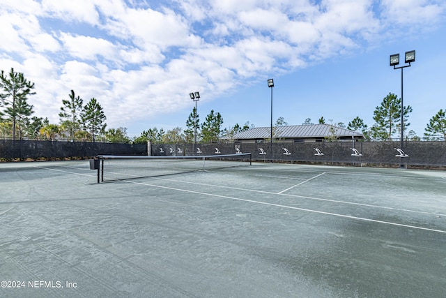 view of tennis court