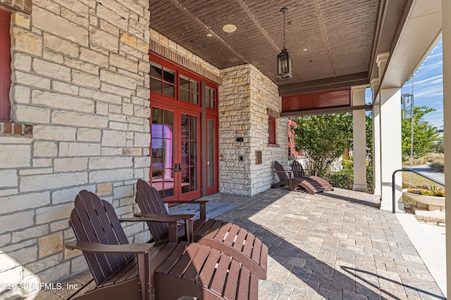 view of patio / terrace featuring covered porch