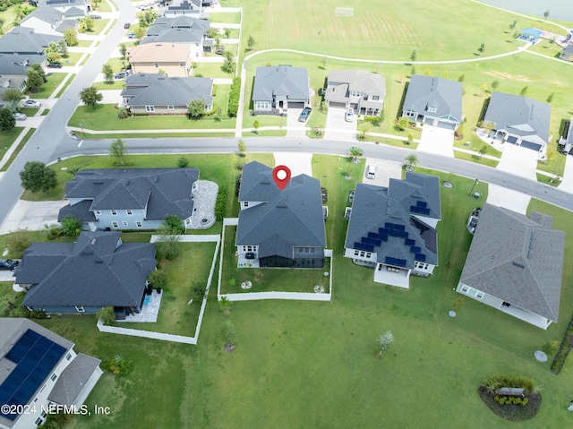 drone / aerial view featuring a residential view