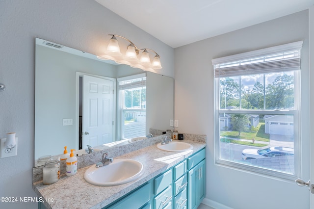 bathroom featuring vanity