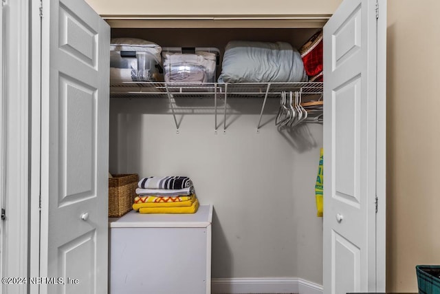 view of closet