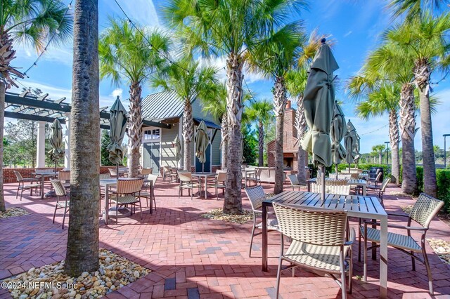 view of patio / terrace with a pergola