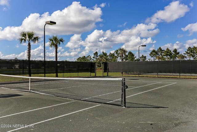 view of tennis court