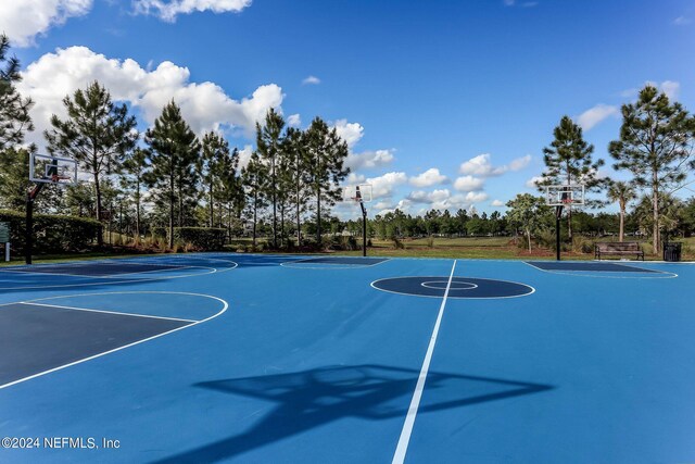 view of sport court