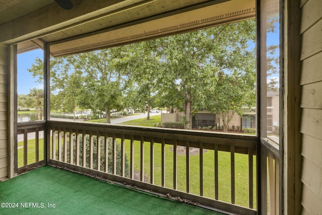 view of balcony