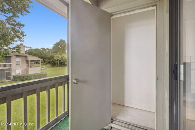 view of balcony