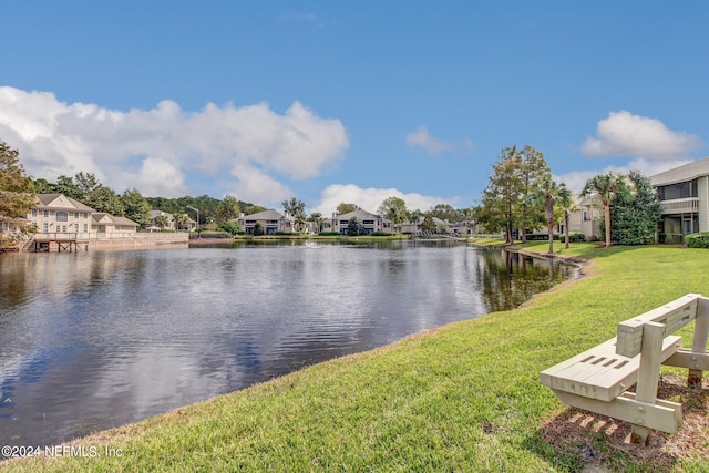 water view featuring a residential view