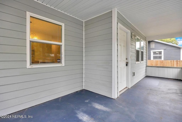 view of patio / terrace featuring a porch