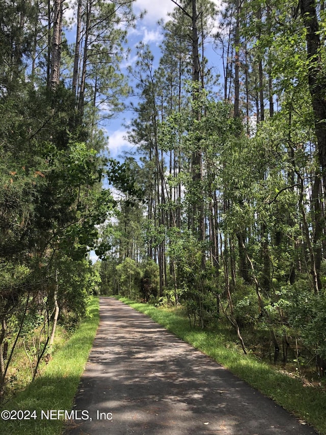 view of road