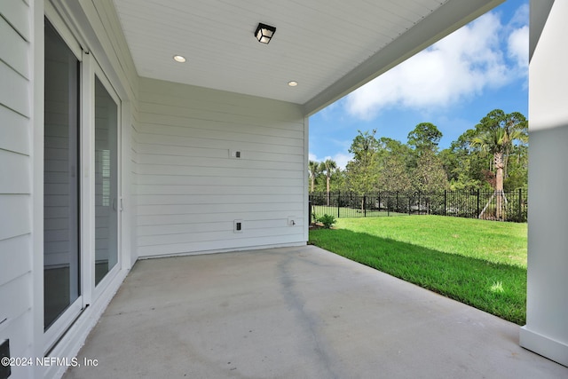 view of patio / terrace with fence