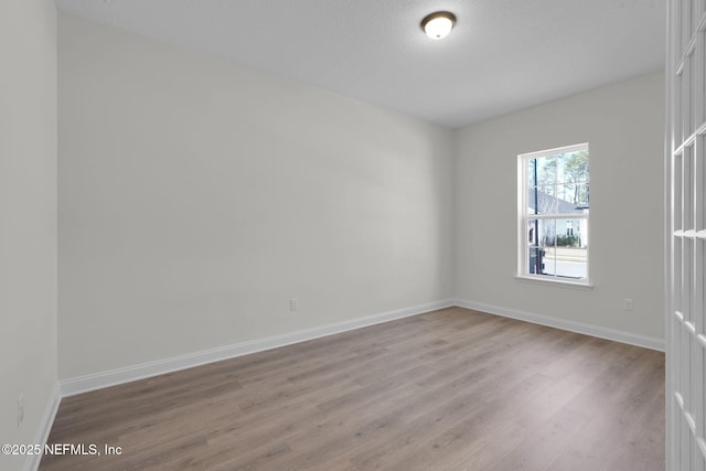 empty room featuring light hardwood / wood-style flooring