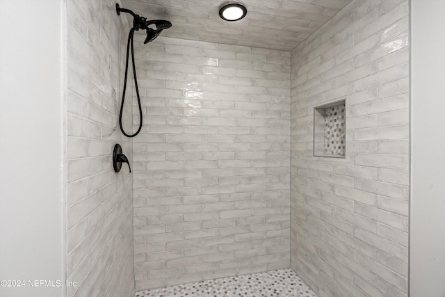 full bathroom with tiled shower