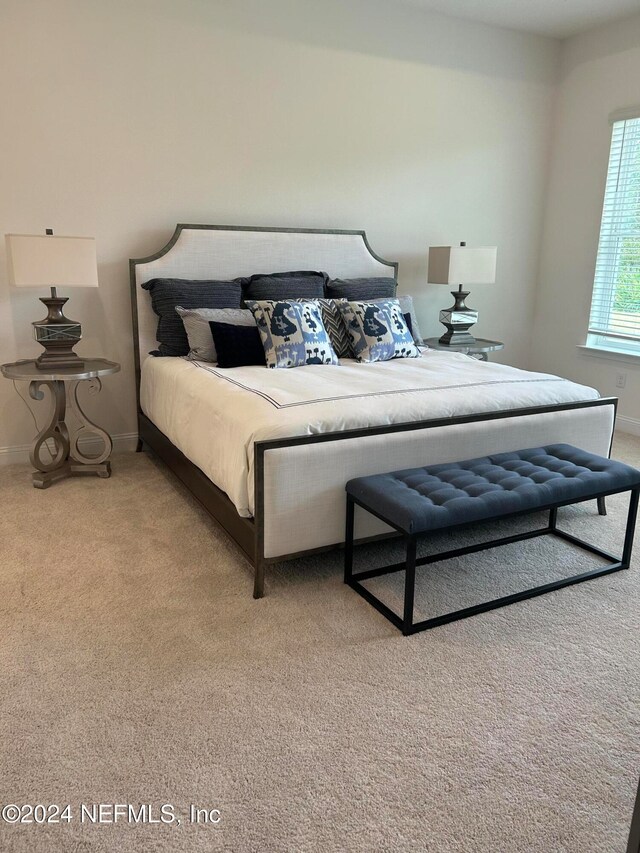 bedroom with carpet flooring