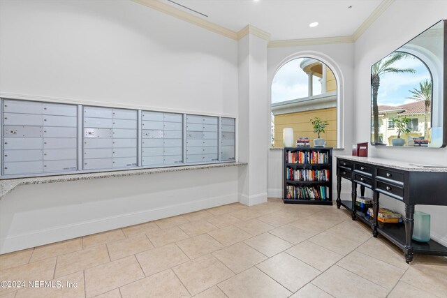 view of community featuring mail boxes