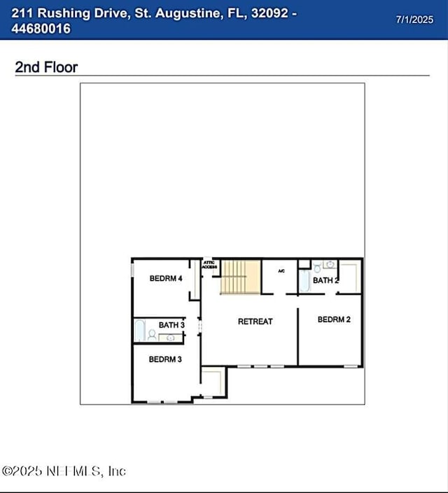 211 Rushing Dr, Saint Augustine, FL 32092 - view of home floor plan