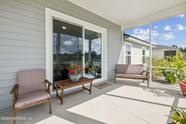 view of sunroom / solarium