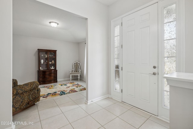 tiled entrance foyer with plenty of natural light