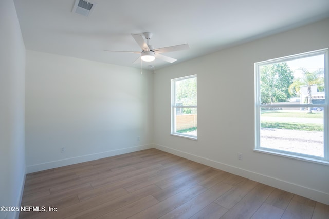 411 Royal Rd, Saint Augustine South, FL 32086 - unfurnished room with ceiling fan and wood finished floors