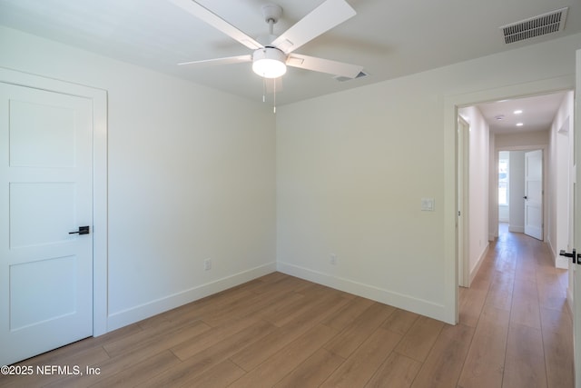 411 Royal Rd, Saint Augustine South, FL 32086 - empty room featuring light wood-type flooring and ceiling fan