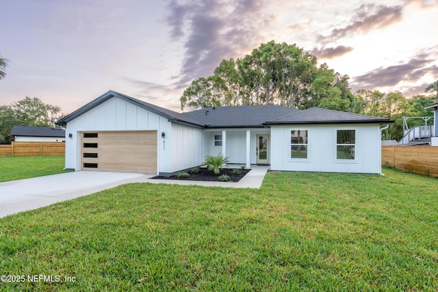 411 Royal Rd, Saint Augustine South, FL 32086 - view of front facade featuring an attached garage and concrete driveway