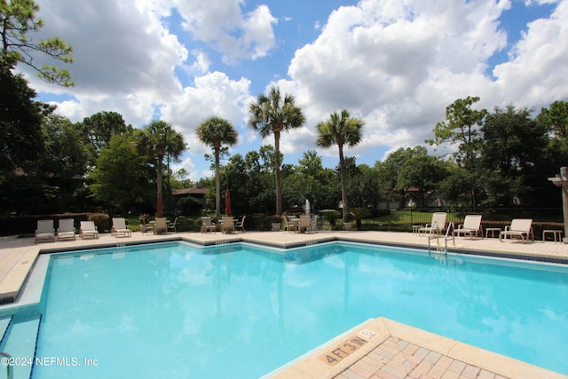 view of pool with a patio area